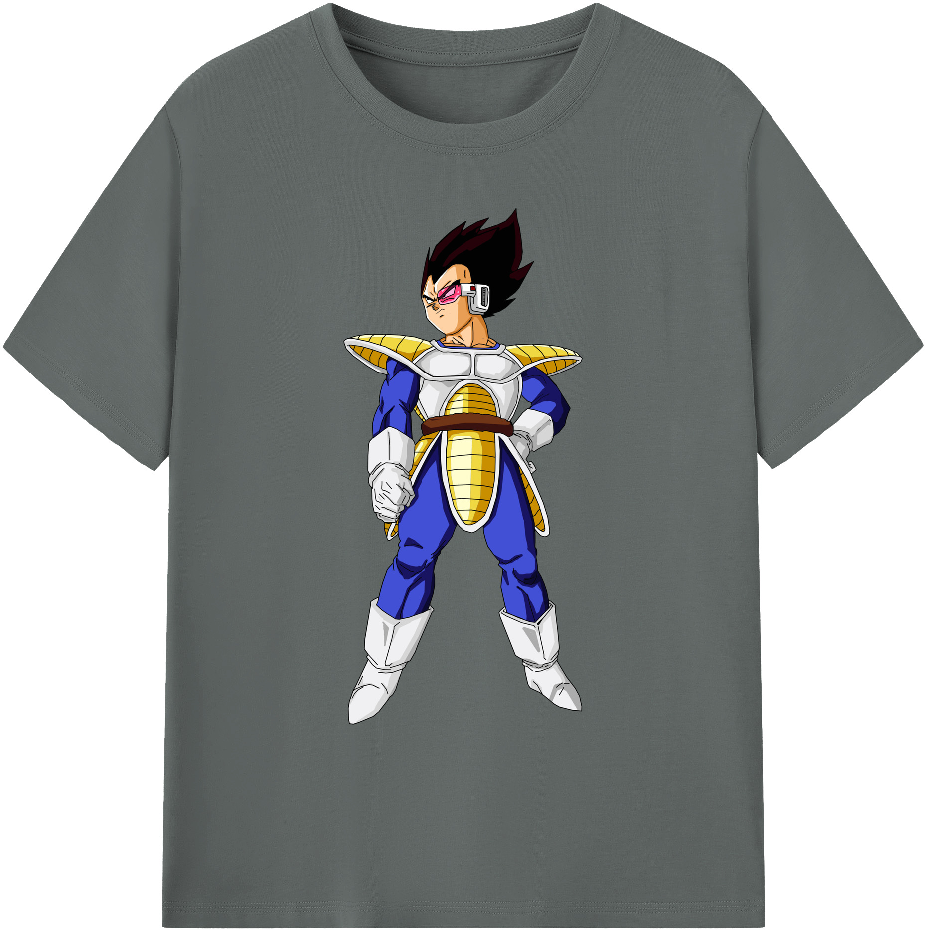 （画像用） ドラゴンボール ベジータ四世（Bejīta Yonsei）DRAGON BALL Vegeta IV 綿100％ メンズ半袖Tシャツ｜肌触りやわらか＆通気性